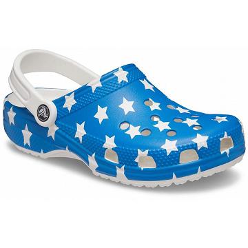 Zuecos Crocs Classic American Flag Hombre Azules | Mexico 0795GSOL